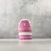 sy_no_E87ABA6548506BCA737634341C6A5E9D_8 Louis Vuitton LV Trainer Pink Monogram Denim & White Leather Retro Sneakers
