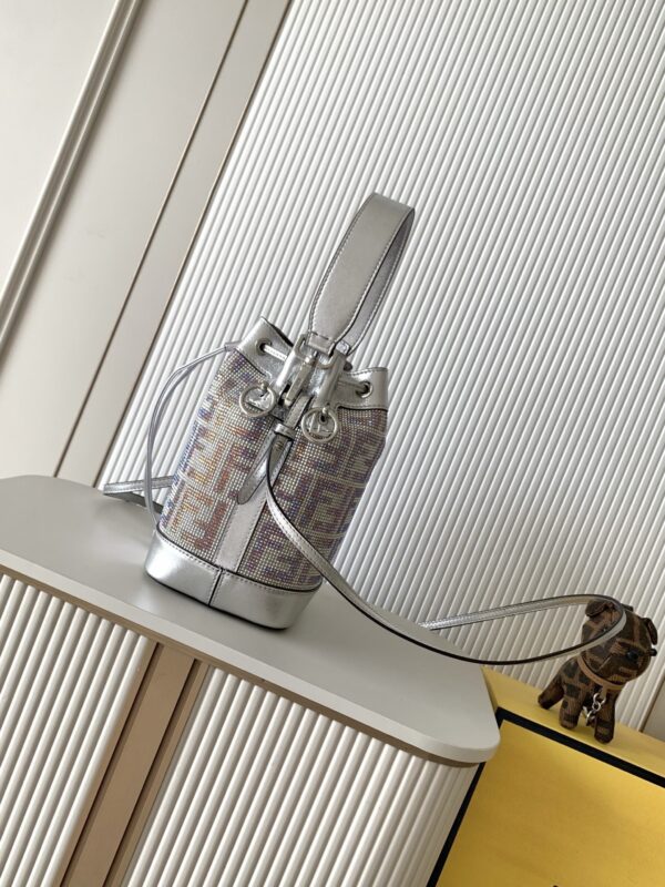 sy_no_E87ECD8BB10EEA2629BB83F40B9F2E48_2 Fendi Mon Tresor Mini Crystal-Pattern Bucket Bag