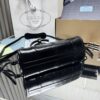 sy_no_E89A5C1B374E184A6D5D2B052B8F9695_3 Black Vintage Glossy Leather Buckle Mini Handbag