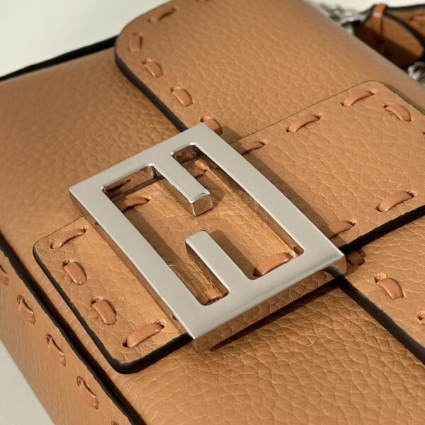 sy_no_E8A4517B2140B3643EB1605401E54478_4 Fendi Baguette Selleria Hand-Stitched Bag – Caramel Brown