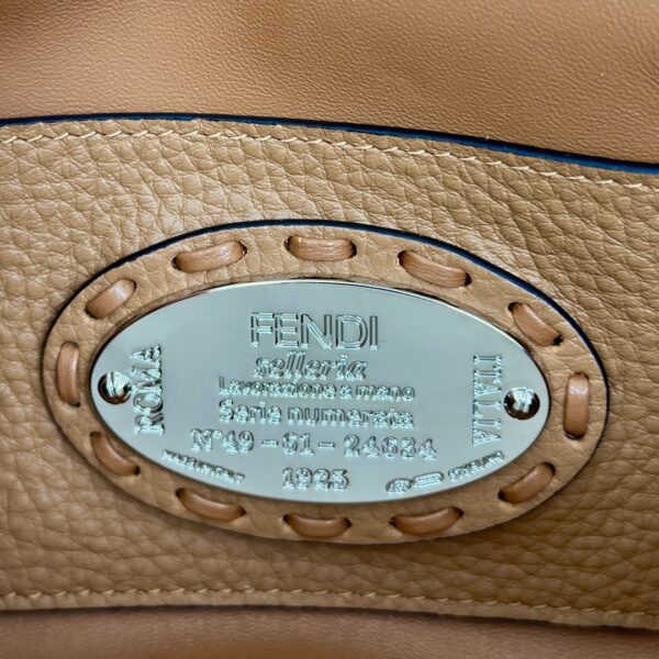 sy_no_E8A4517B2140B3643EB1605401E54478_5 Fendi Baguette Selleria Hand-Stitched Bag – Caramel Brown