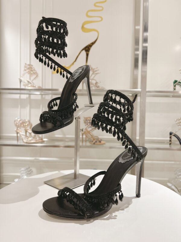 sy_no_E8BA30BE3CC24BDE649041DF94E2BD3C_3 Black Crystal Chandelier Spiral High-Heel Sandals