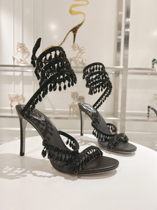 sy_no_E8BA30BE3CC24BDE649041DF94E2BD3C_7 Black Crystal Chandelier Spiral High-Heel Sandals