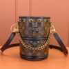 sy_no_E8DDB1DA478DECE253421E8BCB8811A8_1 Monogram Canvas & Black Leather Bella Bucket Bag