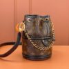 sy_no_E8DDB1DA478DECE253421E8BCB8811A8_2 Monogram Canvas & Black Leather Bella Bucket Bag