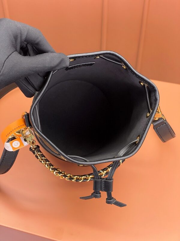 sy_no_E8DDB1DA478DECE253421E8BCB8811A8_5 Monogram Canvas & Black Leather Bella Bucket Bag