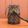 sy_no_E8DDB1DA478DECE253421E8BCB8811A8_6 Monogram Canvas & Black Leather Bella Bucket Bag