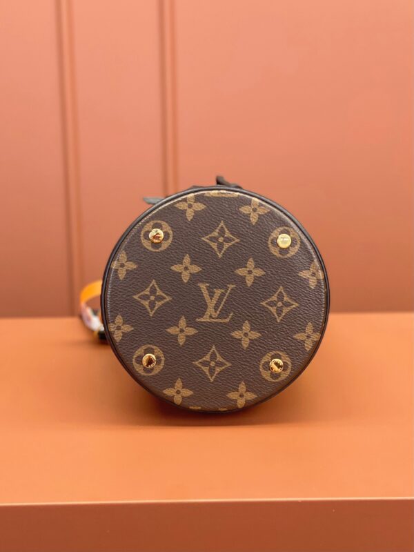 sy_no_E8DDB1DA478DECE253421E8BCB8811A8_8 Monogram Canvas & Black Leather Bella Bucket Bag