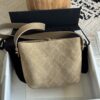 sy_no_E979C31F5327597AB15A22E6BC23C0AC_4 Sand Gold / Khaki Beige Suede Quilted Drawstring Bucket Bag