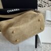 sy_no_E979C31F5327597AB15A22E6BC23C0AC_5 Sand Gold / Khaki Beige Suede Quilted Drawstring Bucket Bag
