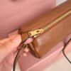 sy_no_E9828017E99DC27FBB0C9C7BA0B9F04F_7 Brown Leather Cylindrical Underarm Shoulder Bag