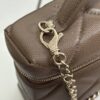 sy_no_EA04AB4E55377D62959C3069E45AE6CA_6 Milk Tea Brown Quilted Leather Lunchbox Chain Bag