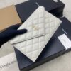 sy_no_EA4B3AA32309C650EB34CED13A5866CD_4 Saint Laurent Gaby Quilted Envelope Clutch – White