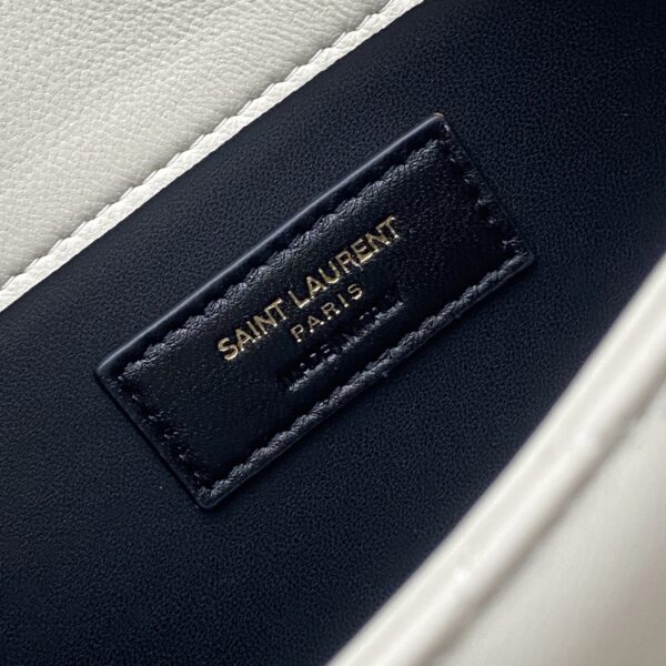 sy_no_EA4B3AA32309C650EB34CED13A5866CD_8 Saint Laurent Gaby Quilted Envelope Clutch – White
