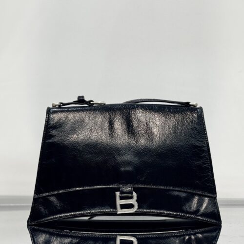 Balenciaga Crush Leather Shoulder Bag