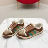 sy_no_EACC55DC3A2593C517A0DFD2DF1A0E5A_5 Gucci Screener Leather and GG Canvas Sneaker – Brown / Ebony