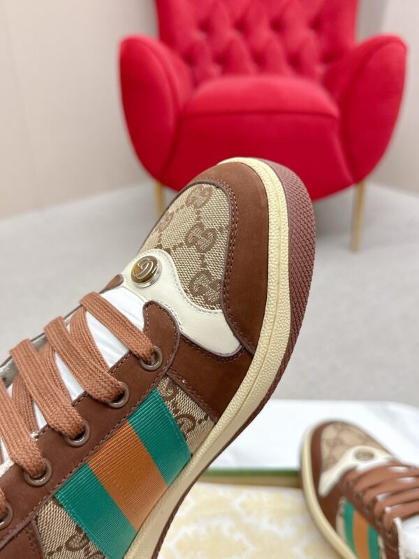 sy_no_EACC55DC3A2593C517A0DFD2DF1A0E5A_7 Gucci Screener Leather and GG Canvas Sneaker – Brown / Ebony