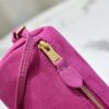 sy_no_EB0E76429D83FC4DE04A809616D29B18_4 Pink Lavender Leather Cylindrical Underarm Shoulder Bag