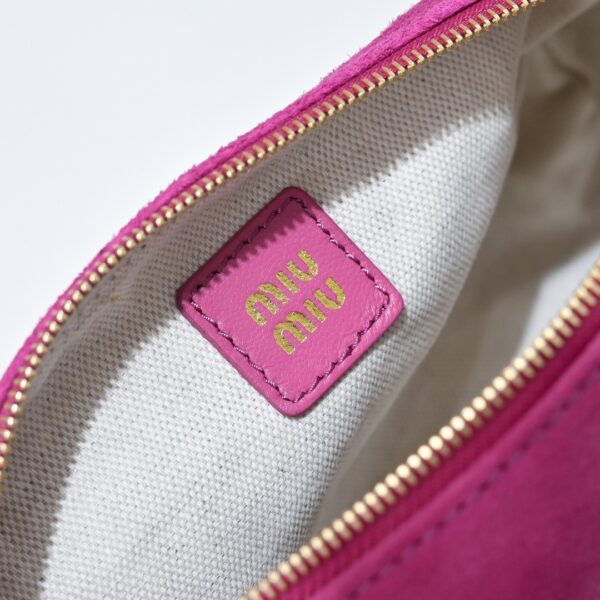 sy_no_EB0E76429D83FC4DE04A809616D29B18_8 Pink Lavender Leather Cylindrical Underarm Shoulder Bag
