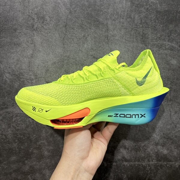sy_no_EBF56CF7D19FB65E1E3A40A1C188CD61_1 Nike Air Zoom Alphafly NEXT% 3 "Volt / Blue / Orange" – Racing Carbon-Plated Running Shoes
