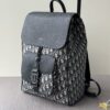 sy_no_EC06179A174B03C6FB23A73136FFCC96_2 Dior Motion Saddle Backpack – Blue Oblique & Black Grained Leather