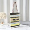Miu Miu Logo-Embellished Crochet Tote Bag