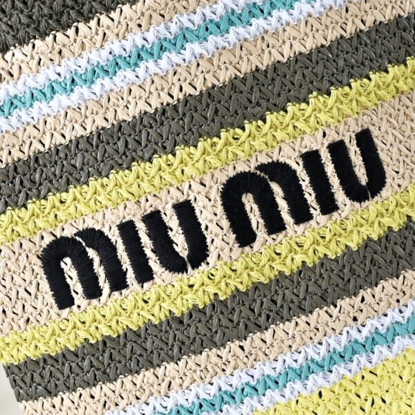 Miu Miu Logo-Embellished Crochet Tote Bag