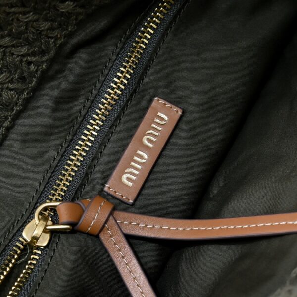 Miu Miu Logo-Embellished Crochet Tote Bag