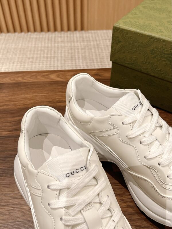 sy_no_ECE822EDA0D659B9DEC03FB788BACED1_5 Gucci Rhyton Leather Sneaker – Ivory / Off-White