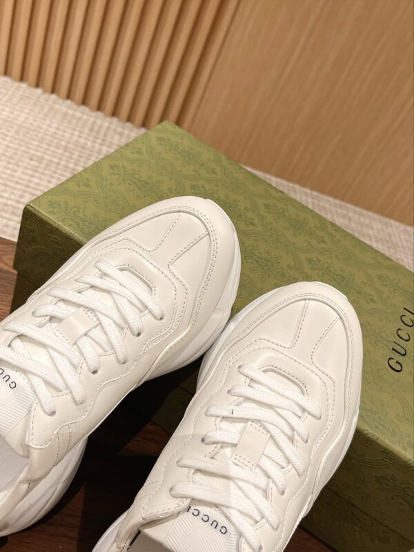 sy_no_ECE822EDA0D659B9DEC03FB788BACED1_7 Gucci Rhyton Leather Sneaker – Ivory / Off-White
