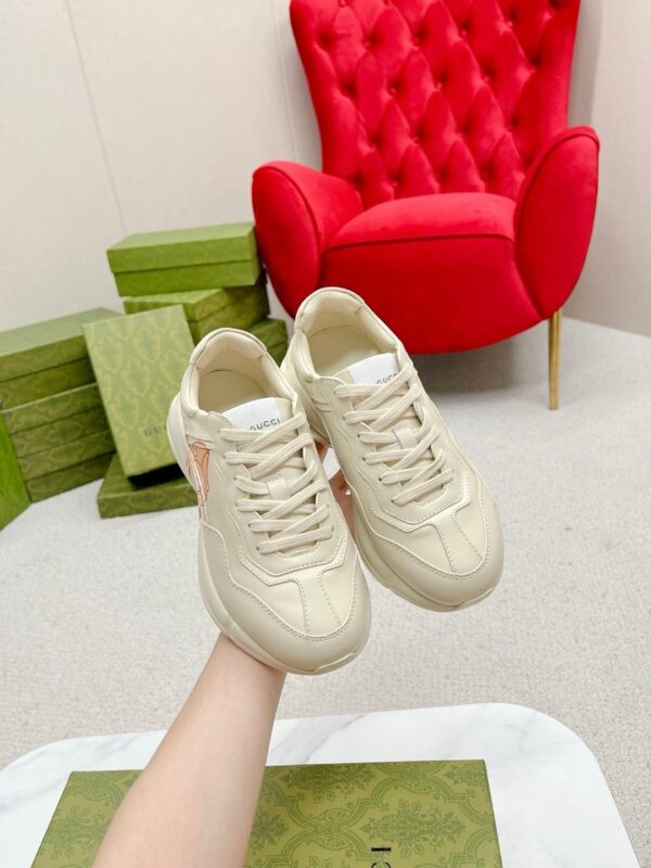 sy_no_ED229C4A1F87089D0ECDF36DDE9638B8_2 Gucci Rhyton Leather Sneaker in Off-White