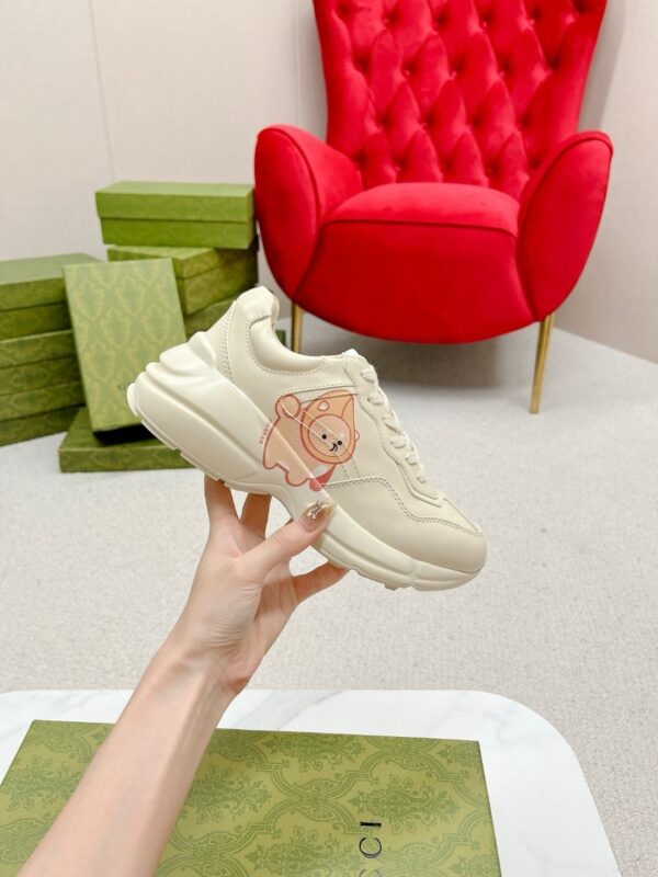 sy_no_ED229C4A1F87089D0ECDF36DDE9638B8_3 Gucci Rhyton Leather Sneaker in Off-White