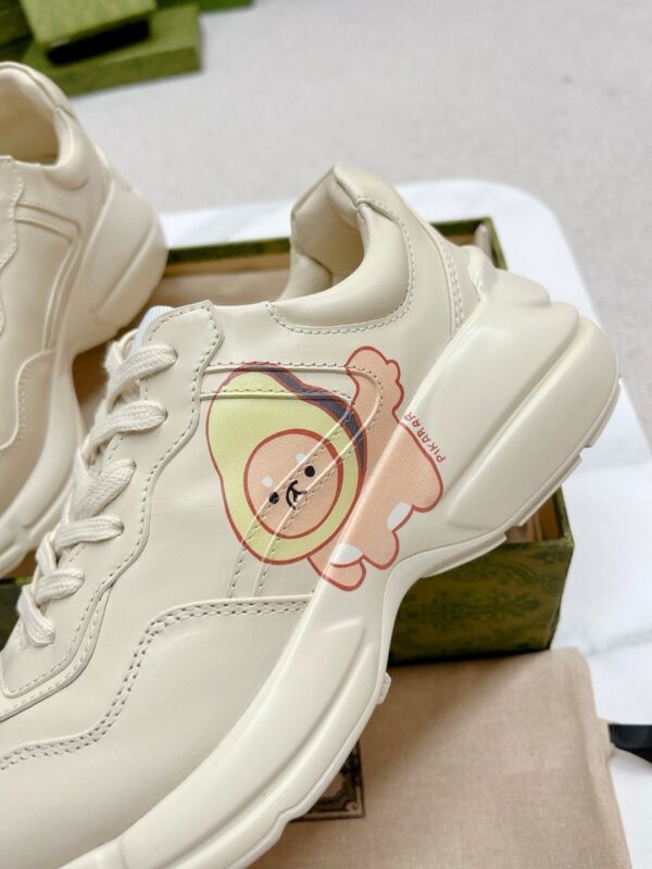 sy_no_ED229C4A1F87089D0ECDF36DDE9638B8_7 Gucci Rhyton Leather Sneaker in Off-White