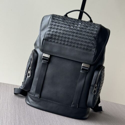 sy_no_ED8BC95F2072DDB478584FC23756D076_0 Bottega Veneta-Inspired Handwoven Leather Backpack – Black