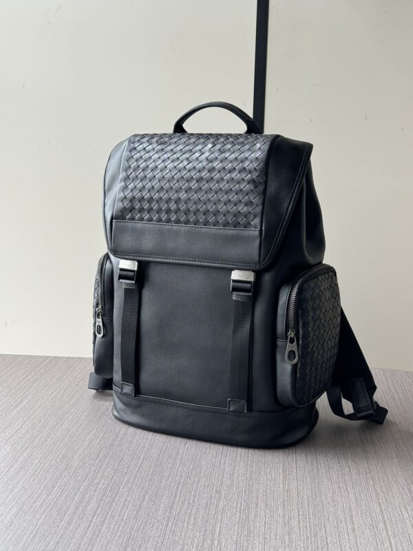 sy_no_ED8BC95F2072DDB478584FC23756D076_2 Bottega Veneta-Inspired Handwoven Leather Backpack – Black