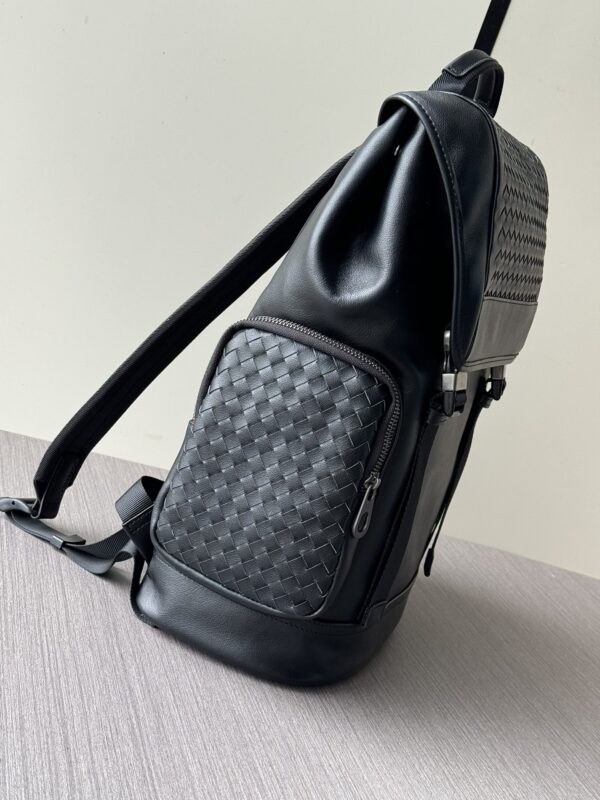 sy_no_ED8BC95F2072DDB478584FC23756D076_5 Bottega Veneta-Inspired Handwoven Leather Backpack – Black