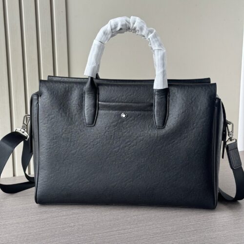 Montblanc-Inspired Multi-Functional Travel Briefcase – Black