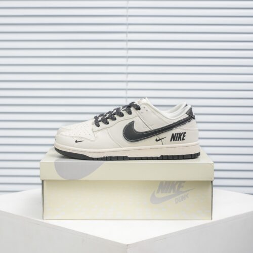 Nike Dunk Low “Multi-Swoosh / White Black” Custom