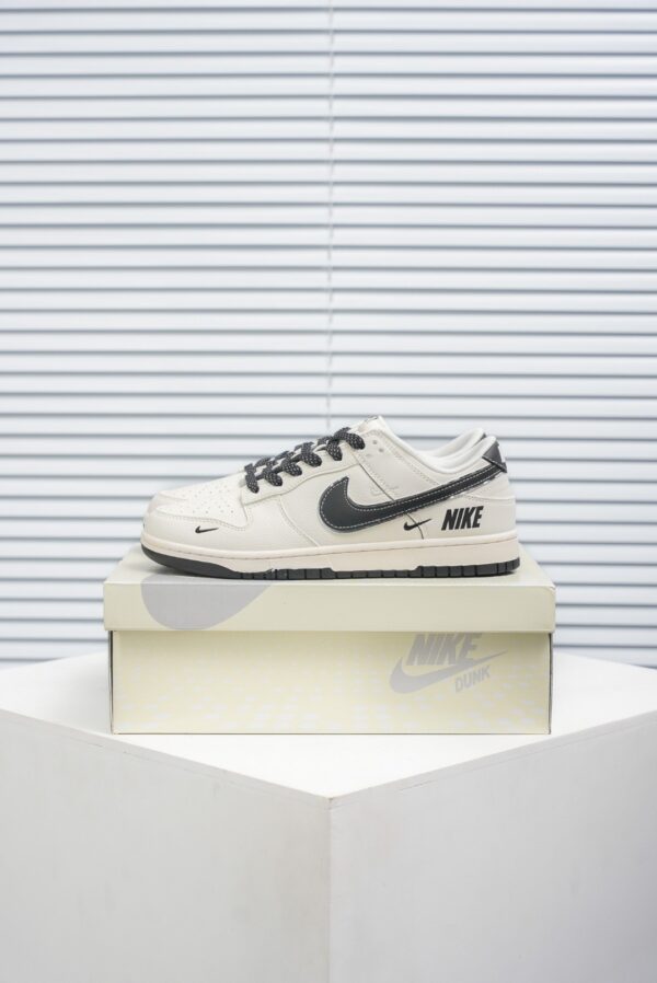 Nike Dunk Low “Multi-Swoosh / White Black” Custom