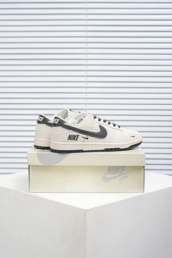 Nike Dunk Low “Multi-Swoosh / White Black” Custom