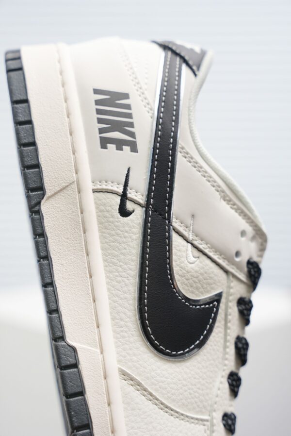 Nike Dunk Low “Multi-Swoosh / White Black” Custom