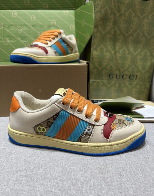 sy_no_EEF0294F2F22E18491971126A2CEBDA0_0 Multicolor GG Canvas Retro Sneakers