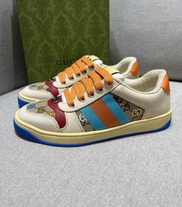 sy_no_EEF0294F2F22E18491971126A2CEBDA0_3 Multicolor GG Canvas Retro Sneakers