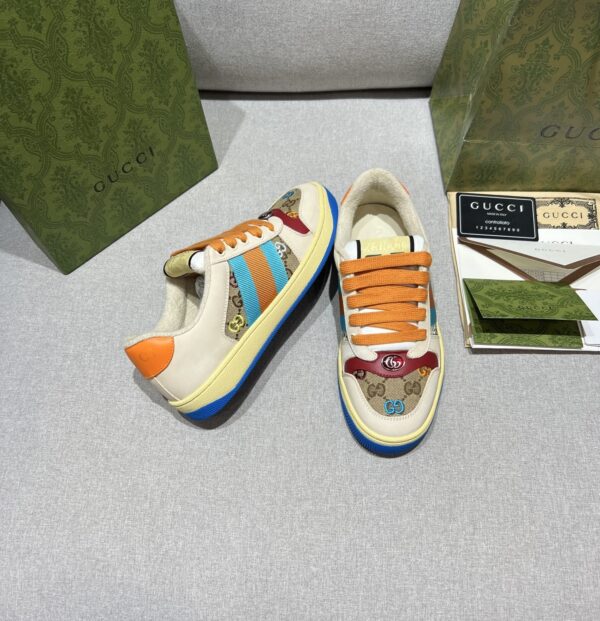 sy_no_EEF0294F2F22E18491971126A2CEBDA0_4 Multicolor GG Canvas Retro Sneakers