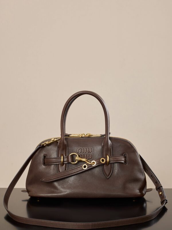 sy_no_EF27EBE54341947FD3A4FA95BD3F75D6_3 MIUMIU Aventure Medium Shell Bag in Heather Wood Color