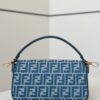 Baguette Medium Handbag – Denim Jacquard