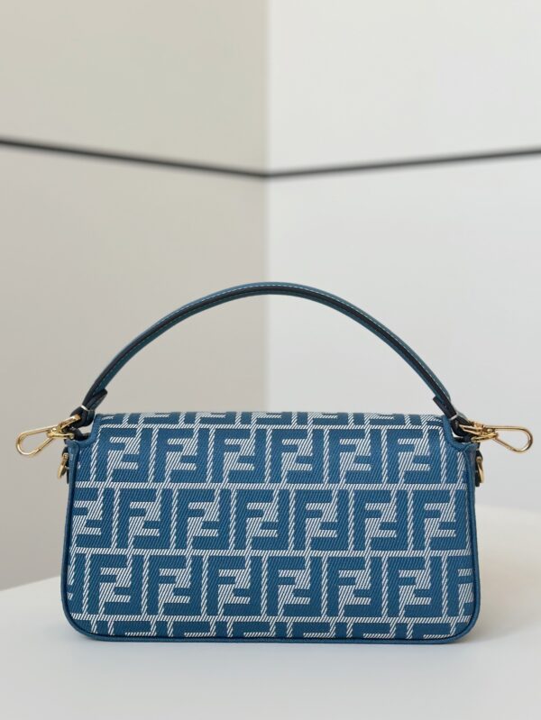 Baguette Medium Handbag – Denim Jacquard