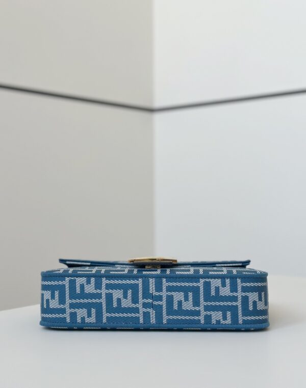 Baguette Medium Handbag – Denim Jacquard