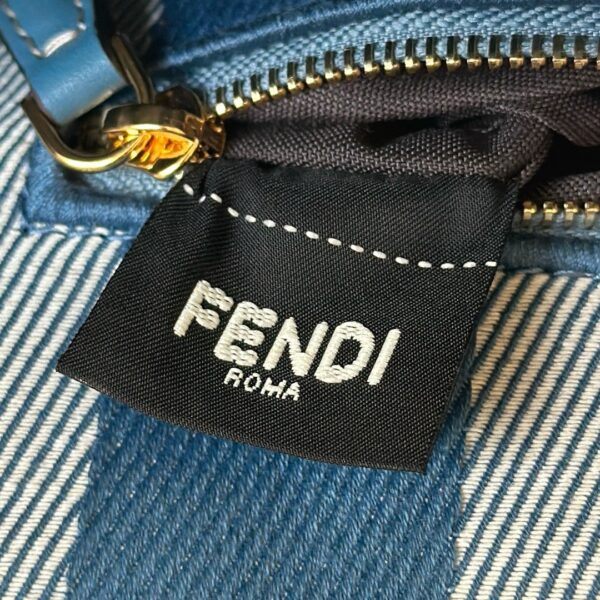 Baguette Medium Handbag – Denim Jacquard