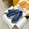sy_no_EF67E459B6BECD36F88525F71DD10496_3 Louis Vuitton LV Trainer Blue Monogram Denim Retro Sneakers
